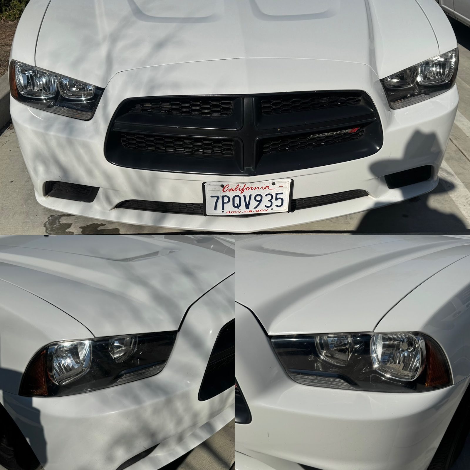 Headlight after restoration — crystal clear